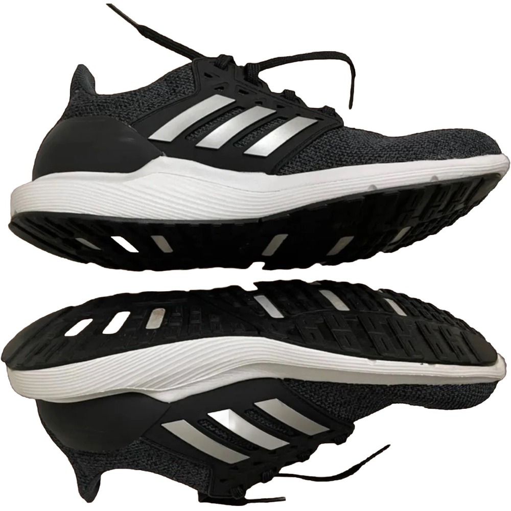 Adidas Women's Black & White Cloudfoam Athletic Running Shoes - Picture 8 of 8